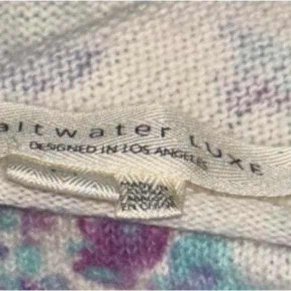 Saltwater LUXE M boho sweater. Bohemian, crop, girlhoodcore, Retro, Burning Man - Picture 5 of 5